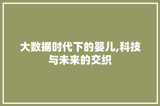 大数据时代下的婴儿,科技与未来的交织 搜狗优化