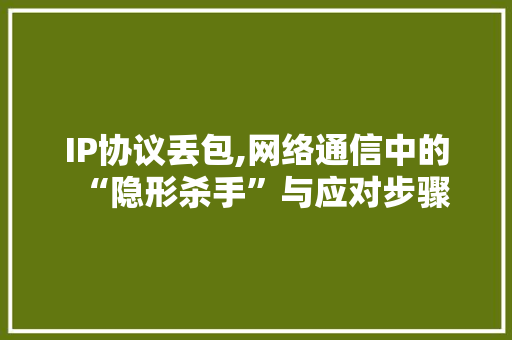 IP协议丢包,网络通信中的“隐形杀手”与应对步骤 英文谷歌算法