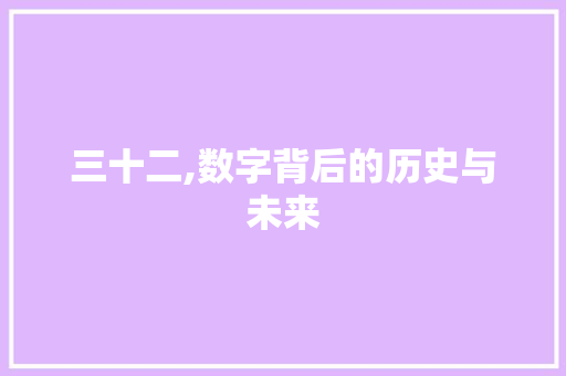三十二,数字背后的历史与未来 搜狗优化