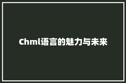 Chml语言的魅力与未来 英文谷歌算法