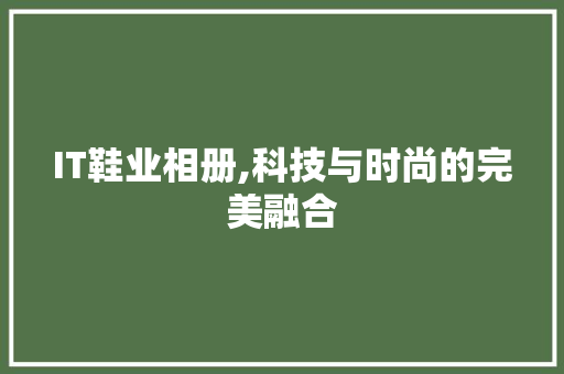 IT鞋业相册,科技与时尚的完美融合