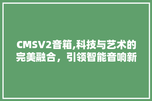 CMSV2音箱,科技与艺术的完美融合，引领智能音响新潮流