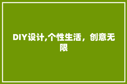 DIY设计,个性生活，创意无限