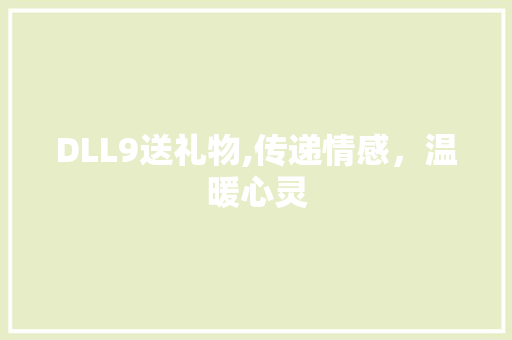 DLL9送礼物,传递情感，温暖心灵