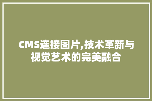 CMS连接图片,技术革新与视觉艺术的完美融合