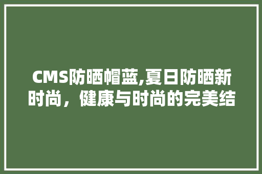 CMS防晒帽蓝,夏日防晒新时尚，健康与时尚的完美结合 网站开发