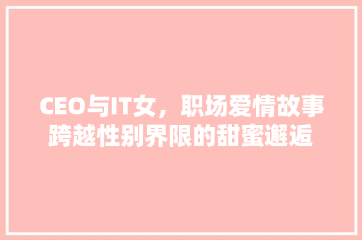 CEO与IT女，职场爱情故事跨越性别界限的甜蜜邂逅