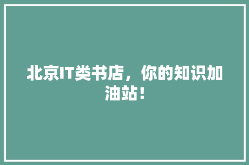 北京IT类书店，你的知识加油站！ 英文谷歌算法