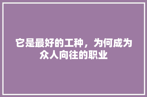 它是最好的工种，为何成为众人向往的职业 英文谷歌算法