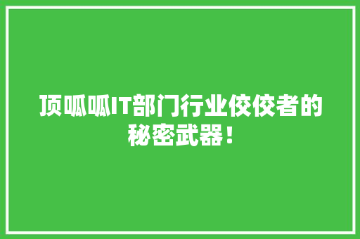 顶呱呱IT部门行业佼佼者的秘密武器！ 搜狗优化