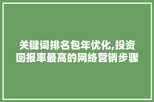 关键词排名包年优化,投资回报率最高的网络营销步骤 网站优化