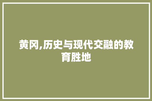 黄冈,历史与现代交融的教育胜地 小程序开发