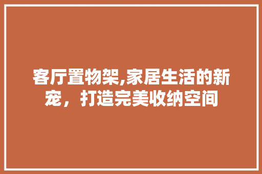 客厅置物架,家居生活的新宠，打造完美收纳空间