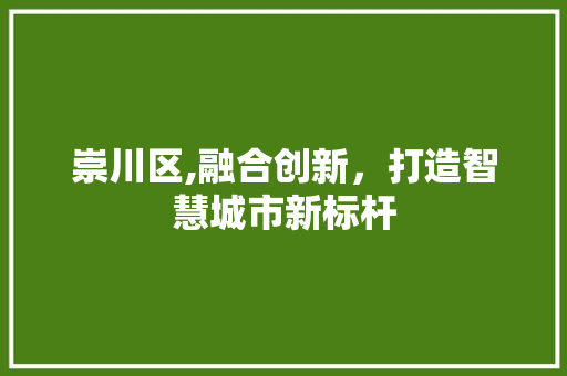 崇川区,融合创新，打造智慧城市新标杆 崇川区,融合创新，打造智慧城市新标杆 360搜优化