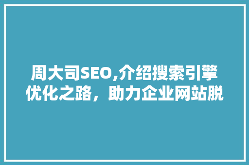 周大司SEO,介绍搜索引擎优化之路，助力企业网站脱颖而出 seo技术