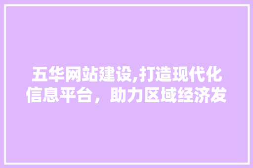 五华网站建设,打造现代化信息平台，助力区域经济发展 网站开发