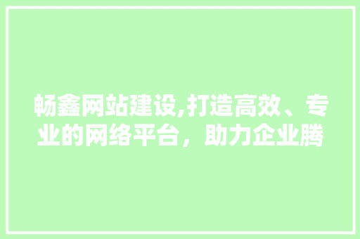 畅鑫网站建设,打造高效、专业的网络平台，助力企业腾飞