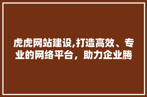 虎虎网站建设,打造高效、专业的网络平台，助力企业腾飞 小程序开发