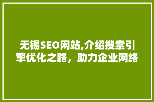 无锡SEO网站,介绍搜索引擎优化之路，助力企业网络营销腾飞 seo技术