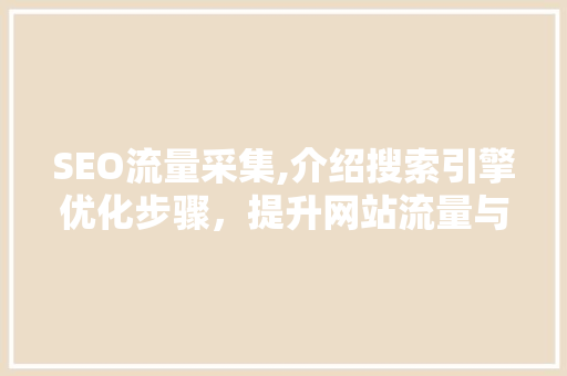 SEO流量采集,介绍搜索引擎优化步骤，提升网站流量与排名
