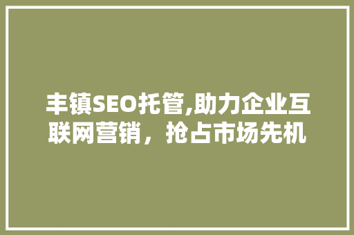 丰镇SEO托管,助力企业互联网营销，抢占市场先机