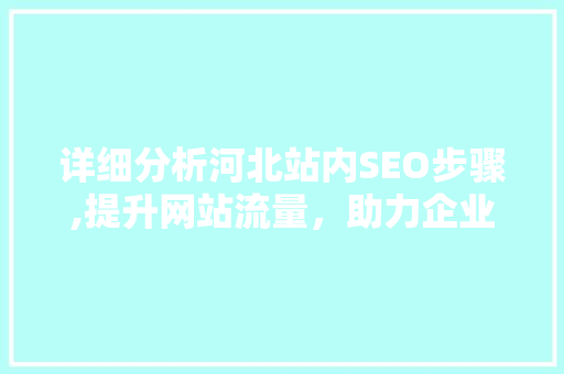 详细分析河北站内SEO步骤,提升网站流量，助力企业腾飞