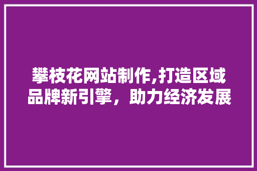 攀枝花网站制作,打造区域品牌新引擎，助力经济发展新篇章