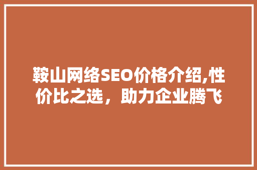 鞍山网络SEO价格介绍,性价比之选，助力企业腾飞