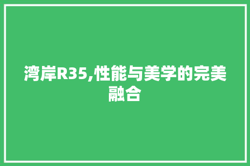 湾岸R35,性能与美学的完美融合 湾岸R35,性能与美学的完美融合 头条优化