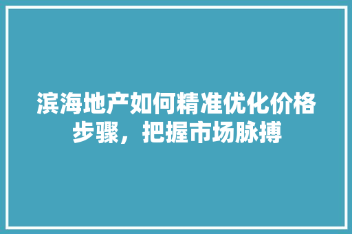 滨海地产如何精准优化价格步骤，把握市场脉搏