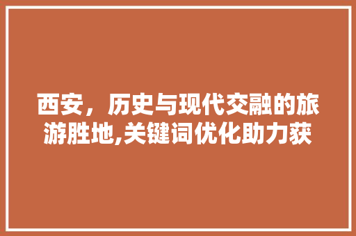 西安，历史与现代交融的旅游胜地,关键词优化助力获客之路