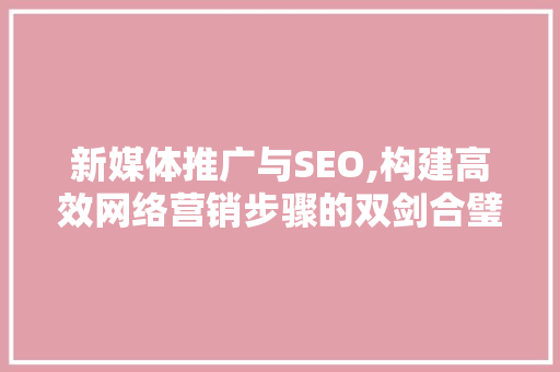 新媒体推广与SEO,构建高效网络营销步骤的双剑合璧