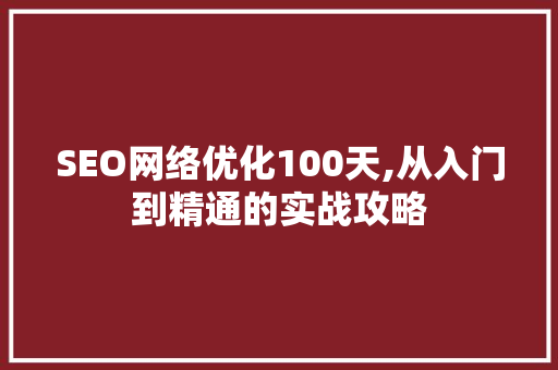 SEO网络优化100天,从入门到精通的实战攻略 小程序开发
