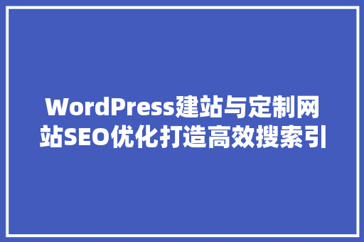 WordPress建站与定制网站SEO优化打造高效搜索引擎排名步骤 头条优化