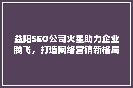 益阳SEO公司火星助力企业腾飞，打造网络营销新格局