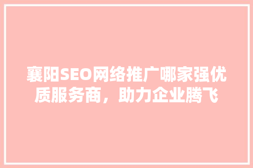 襄阳SEO网络推广哪家强优质服务商，助力企业腾飞 英文谷歌算法