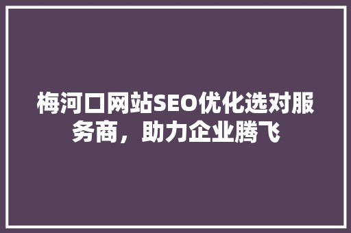 梅河口网站SEO优化选对服务商，助力企业腾飞 百度算法