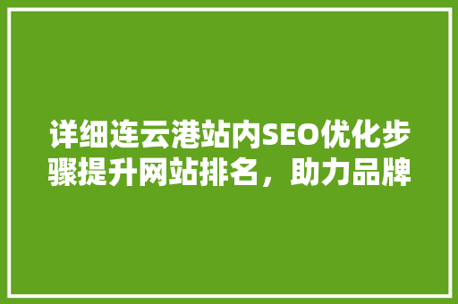 详细连云港站内SEO优化步骤提升网站排名，助力品牌腾飞
