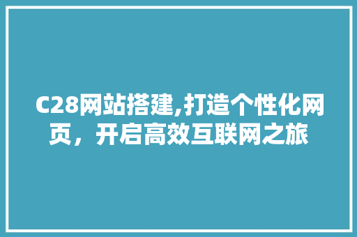 C28网站搭建,打造个性化网页，开启高效互联网之旅