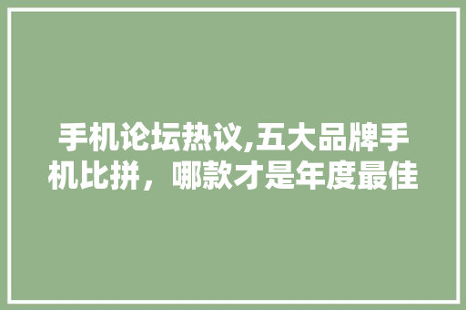 手机论坛热议,五大品牌手机比拼，哪款才是年度最佳