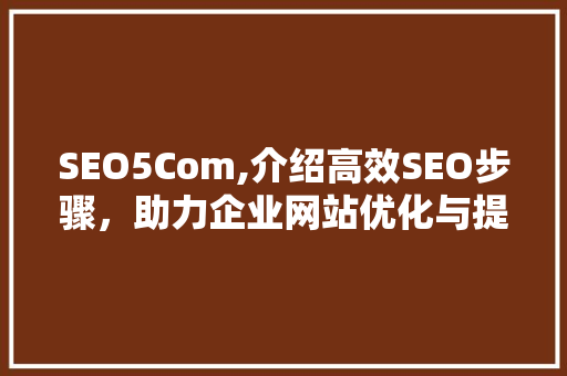 SEO5Com,介绍高效SEO步骤，助力企业网站优化与提升
