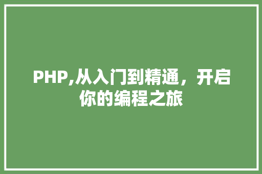 PHP,从入门到精通，开启你的编程之旅 PHP,从入门到精通，开启你的编程之旅 360搜优化