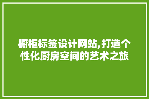 橱柜标签设计网站,打造个性化厨房空间的艺术之旅