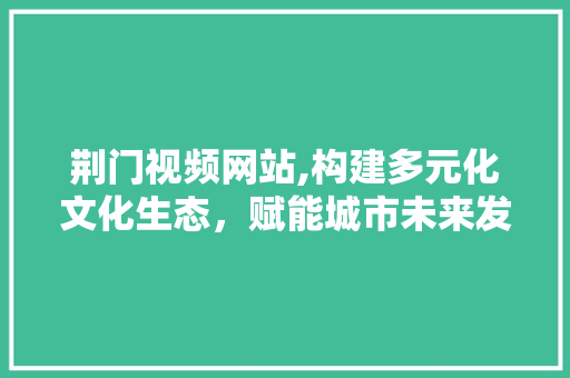 荆门视频网站,构建多元化文化生态，赋能城市未来发展