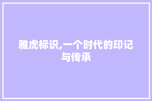 雅虎标识,一个时代的印记与传承